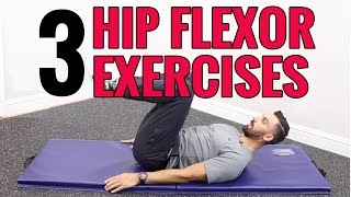 3 HIP FLEXOR Exercises to Improve HIP RANGE OF MOTION [upl. by Nelak]