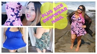 Plus Size Swimwear TryOn Haul [upl. by Suiratnod]