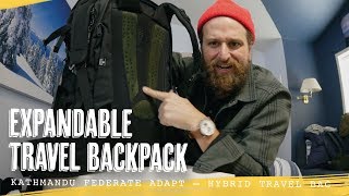 EXPANDABLE TRAVEL BACKPACK Kathmandu Federate Adapt [upl. by Phelgen801]