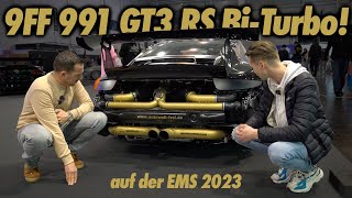 Vom Unfallfahrzeug zum Showcar 991 GT3 RS mit 9FF Turboumbau  Essen Motor Show 2023 pt1 [upl. by Williamsen]