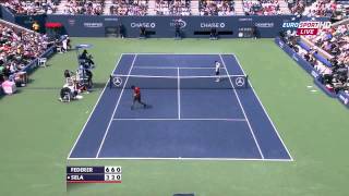 RFederer vs DSela US Open 2011 HD [upl. by Nylatsirhc668]