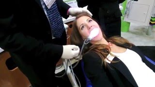 Tara Despain get her teeth checked at the ADA Convention [upl. by Anuhsal7]