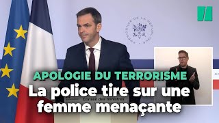 La police tire sur une femme qui proférait des menaces d’attentat à Paris ce que l’on sait [upl. by Nelyak277]