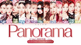 Karaoke Ver IZONE 아이즈원 quotPANORAMAquot Color Coded HanIng가사 13 Members [upl. by Isle]