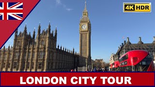 LONDON CENTRE WALK TOUR  Regent Oxford Fortnum amp Mason  Westminster Bridge  Big Ben Chime 4K HDR [upl. by Ileray]