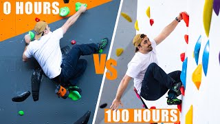 0 Hours of Bouldering VS 100 Hours of Bouldering [upl. by Nefen254]