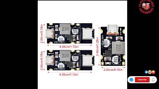 TZT QC40 QC30 TypeC USB PD65W Fast Charging Adapter Module DC832V 325A 65W Step Down Module [upl. by Lichtenfeld]