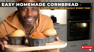 Easy Homemade Cornbread Fluffy Moist and Perfect Every Time [upl. by Childs]