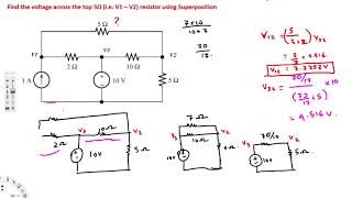 Circuit Analysis using Superposition principle [upl. by Nivonod]