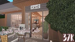 RUSTIC INDUSTRIAL CAFE No Gamepass  Bloxburg Build [upl. by Berger121]