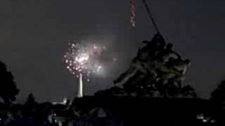 DC Fireworks Iwo Jima Washington amp Capital 2008 July 4th [upl. by Asenev459]