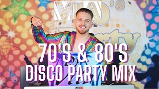 Disco Mix  70’s amp 80’s Party  Mezcla de Disco de Los 70s y 80s  Retro Party Mix [upl. by Acimahs]