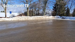 🚨🚔 Polizeieinsatz Herrischried bei Eishalle wegen betrunkenem Autofahrer  Livebericht 28012022 [upl. by Nawotna]