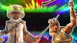 For Honor  All Emote Spams amp Names ARAMUSHA amp SHAMAN [upl. by Monroe]