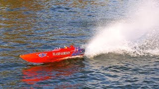 AWESOME RC POWER BOAT ACTION OUTDOOR ON THE POOL  RC SPEED BOAT RC RACE BOAT [upl. by Orravan]