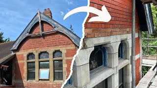 VICTORIAN Brickwork RESTORATION  7 Day TIMELAPSE At The Old Station [upl. by Aihsein412]