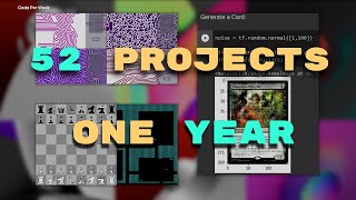 I coded one project EVERY WEEK for a YEAR [upl. by Borroff]