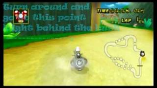 MKWii Mushroom Gorge Wall Glitch Tutorial beginner [upl. by Orteip]