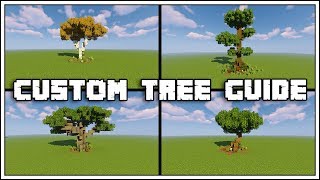 Minecraft Custom Tree Guide Tutorial World Download [upl. by Anoiuq]