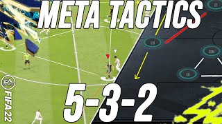 BEST META 532 CUSTOM TACTICS amp INSTRUCTIONS POST PATCH  FIFA 22 [upl. by Mitzi856]