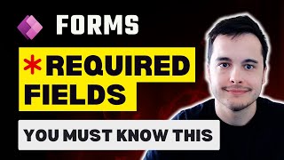 Required inputs in Power Apps Forms cards and required fields tutorial [upl. by Felisha562]