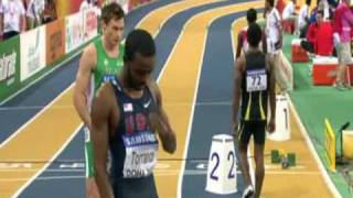 Final 400m men World Championships Indoor Doha 2010 [upl. by Ailemor]