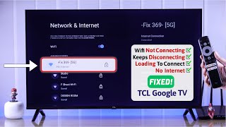 TCL Google TV Wont Connect To WiFi  Fixed No Internet [upl. by Dunton463]