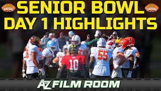 2024 Senior Bowl Practice Highlights Day 1 [upl. by Treva]