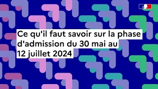 Parcoursup  ce qu’il faut savoir sur la phase d’admission [upl. by Esorbma]