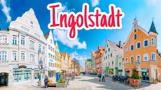 Ingolstadt City Germany 🇩🇪 Walking tour 4k video [upl. by Aernda438]