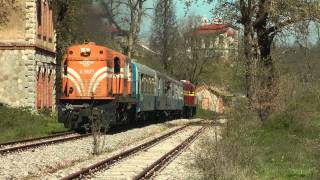 ALCo A9105 amp A9101 on excursion train to Corinth Prt 1 [upl. by Anauqed79]