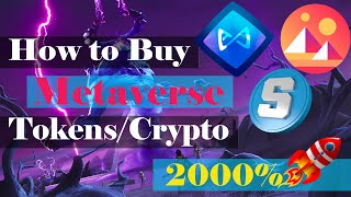 How to Buy Metaverse Tokens  Best Metaverse Projects  Invest in Metaverse Crypto [upl. by Arreyt]