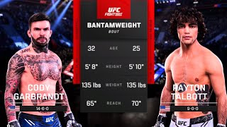 Cody Garbrandt vs Payton Talbott FULL FIGHT  UFC 5 AI Simulation [upl. by Viviene]