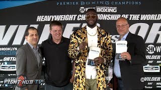 DEONTAY WILDER VS LUIS ORTIZ FULL PRESS CONFERENCE HIGHLIGHTS [upl. by Xino]