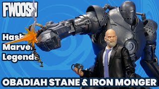 Marvel Legends Iron Monger Obadiah Stane Hasbro Infinity Saga MCU Iron Man Two Pack Review [upl. by Millhon85]