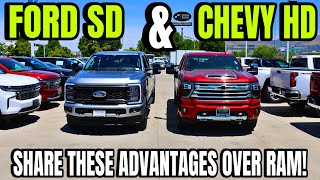 Ford Super Duty And Chevy Heavy Duty VS RAM HD 3 Advantages The Competition Has Over RAM [upl. by Anastase]