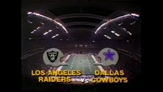 1983 Los Angeles Raiders week 8 at Dallas Cowboys [upl. by Asilana]