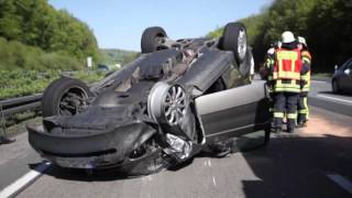 Unfall auf der A3 bei Niedernhausen [upl. by Forest]