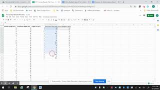 Mean Median and Mode Using Google Sheets [upl. by Cohe873]