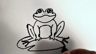 How to Draw a Cartoon Frog v2 [upl. by Suertemed]