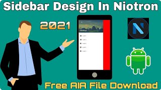 Sidebar Design in Niotron builder 2021 How to make custom sidebar How to use sidebar in Niotron [upl. by Dian]