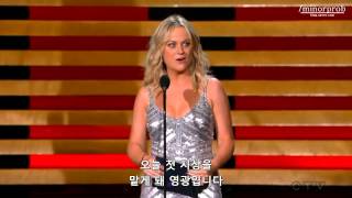 Amy Poehler presenting at Emmys 2014 Korean sub [upl. by Dugan]