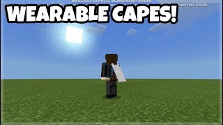 How to get a Wearable Capes in Minecraft PE 19 [upl. by Nollek]