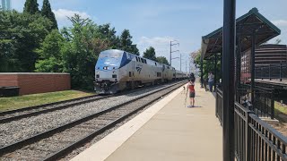 Amtrak Crescent Train 20 arrives during Manassas Railway Festival [upl. by Waddell]