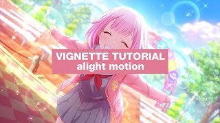 vignette effect  alight motion tutorial [upl. by Klepac]