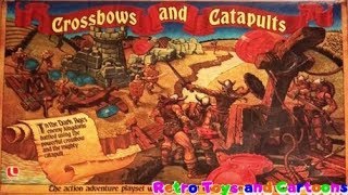 Crossbows and Catapults Board Game Commercial Retro Toys and Cartoons [upl. by Nossyla970]