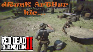 Greet  Greet  Antagonize  Drunk Arthur vs The Gang  RDR2 [upl. by Blondy295]