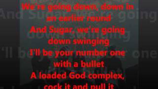 Fall Out Boy Sugar Were Going Down Lyrics Video [upl. by Eisaj]