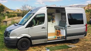 COMPACT amp HIGHLY FUNCTIONAL MWB Crafter SelfBuild ⚒️🚐 Built for FULLTIME VANLIFE [upl. by Leahcimnaes]