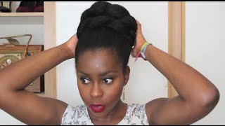 CHIGNON EFFET NATUREL AVEC DES EXTENSIONS [upl. by Yelda137]